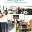 Cat 8 Ethernet Cable 75 ft Cat8 26AWG RJ45 Network Patch Cable 40Gpbs/2000Mhz LAN Wire Cable Cord Shielded for Modem, Router, PC, Mac, Laptop, PS2, PS3, PS4, Xbox, and Xbox 360. Red