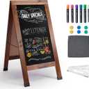 Pubell Large Sandwich A-Frame Chalkboard Signs, 40" x 20" Magnetic Board