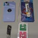 Back Glass Replacement for iPhone 14 (6.1 inches,Blue) Integrated Glass & Magnet & Metal Phase Ring Repair Tools are Included