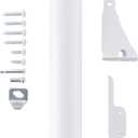 Wright Products Heavy-Duty Pneumatic Storm Door Closer  Durable, Adjustable, Quiet-Closing with Hold-Open Feature (Transitional, White) (One Size)