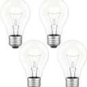 100W Incandescent Light Bulbs,Dimmable Medium E26 Base Light Bulbs,A19 Incandescent Light Bulbm (4)