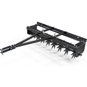 YINTATECH 48" Lawn Aerator Tow Behind with Universal Hitch for spike Aerator, Black (32")