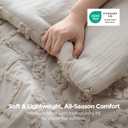 Bedsure Tufted Boho Comforter Set King, Bedroom Decor Bedding Set Linen