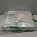 13x13 Storage Cubes 4-Pack, Large Foldable Fabric Cube Storage Bin with Reinforced Bottom and Labels, Organizer Baskets for Shelves, Closets(White/Green)