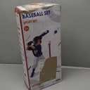 3-in-1 Baseball Set for Kids 3-5 - Tee Ball Stand, Hanging Tee, Ball Launcher and 6 Softballs - Adjustable Height, Indoor/Outdoor Sport Gifts for Boys Girls, Blue