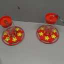 2 Pack Plastic Hummingbird Feeders, 22oz Wide Mouth Easy Clean, Ant Moat, Bee Proof and Leak-Proof, 6 Ports Easy Fill, Perfect for Outdoors, Trees, Decks