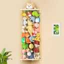 Stuffed Animal Storage Shelf Organizer(Patented) - Corner Stuffed Animal Holder Length Adjustable - Wall Plush Storage for Nursery Playroom Bedroom Kids Room (Beige, Standard)