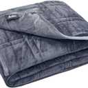 Ultra Plush Weighted Blanket - | *Great for Winter* | Minky Warm Luxury - (60"x80", 15 lb) | Designer Blanket | One Piece Construction | Enjoy Quality Sleep Anywhere, Queen