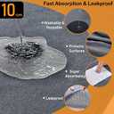 LOOBANI Non-Slip Washable Pee Pad for Dogs, 1 Pack Extra Large Reusable Dog Mat for Floor, Fast Absorbent Pet Whelping Pads, Puppy Playpen Mat for Incontinence, Housebreaking, Crate, 82x102 In,Gray