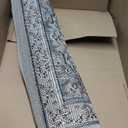 Home Dynamix Premium Sakarya Traditional Medallion Runner Area Rug, Ivory/Blue, 1'9"x7'2"