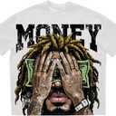 VIPWOLF Men's Figure Y2K Graphic Tee Shirt Vintage Short Sleeve Y2K Crew Neck Streetwear Novelty Summer T-Shirts (S)
