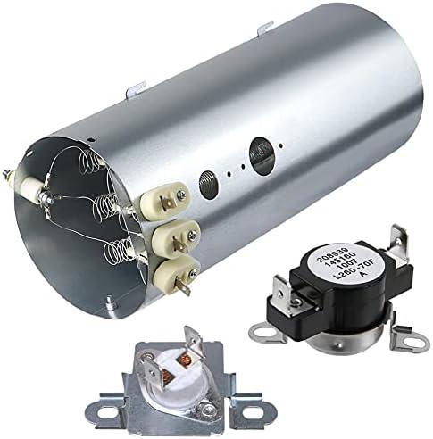 Monkemon 134792700 Dryer Heating Element, 137032600 Thermal Limiter and 3204267 Thermostat Compatible with Electrolux Frigidaire Dryers, Replacement PS2349309 AP4368653 AP4368739 PS2349395 and AP21314