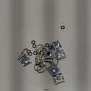 MOTO4U Motorcycle Quick Release Race Fasteners 1/4 Turn 17mm D-Ring Length Type C in Black Chrome (10 Pack)