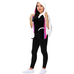 AOBUTE Halloween Poncho Funny Spiider Hooded Cloak Cape