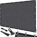 Artpuch 90% Sun Shade Cloth, 8 x 10 FT Pergola Shade Cover Canopy with Grommets, Sun Screen Fabric Tarp for Patio, Outdoor, Garden, Backyard, Dark Grey