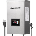 DEWENWILS 600W Low Voltage Landscape Transformer, 6 Independent Outputs, Low Voltage Transformer with Photocell Sensor, 120V to 12V/14V AC, Stainless Steels Landscape Lighting Transformer Outdoor