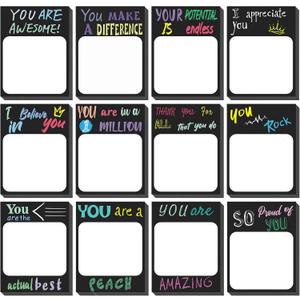 Spakon 12 Pcs Modern Appreciation Sticky Notes 3 x 4 Inch Funny Inspirational Sticky Note Motivational Memo Pads Cute Positive Notepads Office Supplies, 30 Sheets Each (Classic Style)