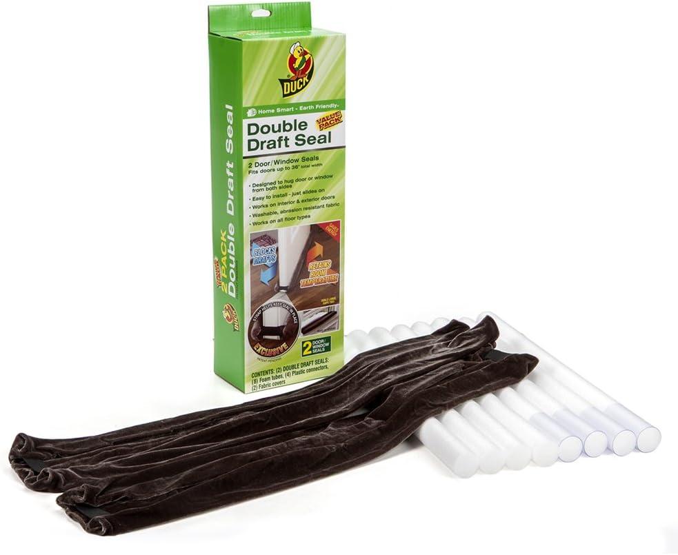 Duck Brand Double Draft Seal Set for Doors and Windows, 2-Pack, 284428
