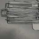 24 Pack Garden Stakes, U-Shaped Tent Stakes, Galvanized Landscape Staples, Ground Stakes, for Landscaping Securing Weed Barrier Fabric, Irrigation Tubing, Holding Fence, Tarpaulin