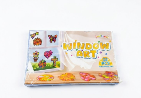 Lonfliness Window Art 32 Piece Suncatcher Set