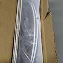 Large Drum Lamp Shades Set of 2, 12"Top x 16"Bottom x 11"High, Beige Lampshades for Table Lamps Floor Lamps, Natural Linen Replacement Lamp Shades, Spider, Harp Holders Included, Easy Assembly