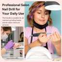 Makartt Nail Drill Handpiece for Up200 Machine:Professional Electric File Remove Gel Polish Poly Nail Gel Black B-05 Removing for Removing Acrylic Nail Polish Acrylic Nail Tools Black