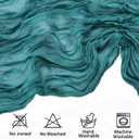 12 Pack Teal Cheesecloth Table Runner 35x120 Inch Gauze Rustic Boho Table Runner 10FT Cheese Cloth for Wedding Decor Birthday Party Bridal Baby Shower Table Decoration