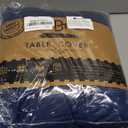 Spandex 6 Foot Rectangle Table Cloth 6 Pack, Elastic Fitted Tablecloths for Picnic, Stretch Washable Patio Table Cover for Outdoor, Camping, Banquet and Parties (Navy, 30"x72")