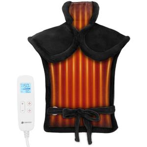 FSA Eligible Items Only List Heating Pad, CooCoCo HSA Store Eligible Heat Pad for Neck and Shoulders and Back, Large Heated Pad w/ 6 Heat Settings, Auto-Off, Gifts for Women Men Dad Mom Wife Husband (Black)
