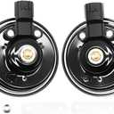 1 Set Car Horn 96610-2D100 Compatible with1995-2017 Accent Azera Creta Grand H200 H300 96610-22400 96610-27200 High/Low Tone Electric Snail Horns 12V Black Horn
