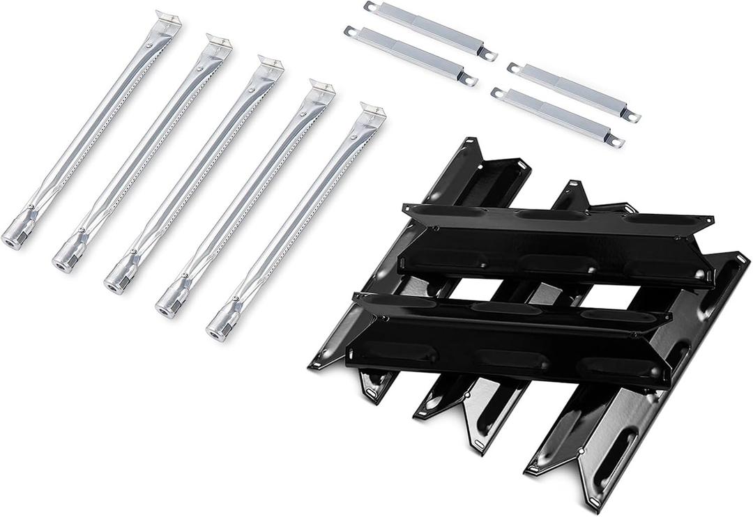Grill Replacement Parts for BBQ Pro Kenmore 5 Burner 146.47468610 146.23680310 146.47469610 146.23770310 146.16153110 Flame Tamer Heat Plates 40800023 Burner 40700125 Crossover Tubes