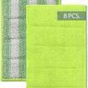 Dish Cloths for Washing Dishes - Dual-Sided Microfiber and Sponge 4.5 x 6.5 inches Cleaning Wipes for Dishes, Countertops & Stovetops - Reusable General Household Cleaning Rags - Pack of 8