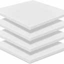 Frienda 4 Pack 1" x 20" x 20" Upholstery High Density Foam Cushion, White | Replacement Square Cut to Size Foam Padding, Seat Couch for Patio Furniture Commercial Dinning Benches Padding DIY Projects