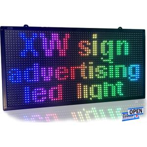 Big oversized clock/timer 27" x 8", led sign with large time for home, office, gym Large display clock with date, timer, countown, interval timer with remote controller