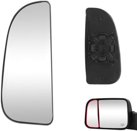 Senzeal Driver Side Lower Mirror Glass Replacement for Dodge Ram 1500 2500 3500 4500 5500 2009-2020 Side Convex Towing Mirrors 68067731AA (Left Side)