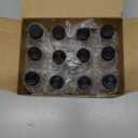 2oz Small Clear Glass Bottles with Lids, 2 Stainless Steel Funnel, 12 Labels, 1 Chalk Marker, 1 Brush - Reusable Boston Bottle for Juice, Ginger Shot, Wellness, Oils, Liquids, Leakproof Travel Bottle