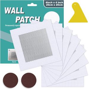 Mckanti 8 Pack 4 Inch Drywall Repair Kit, Aluminum Drywall Patch Wall Repair Patch Kit, Large Hole Patch Repair for Drywall,Heavy Duty Dry Wall Hole Repair Patch Mckanti 8 Pack 4 Inch Drywall Repair Kit, Aluminum Drywall Patch Wall Repair Patch Kit, Large Hole Patch Repair for Drywall,Heavy Duty Dry Wall Hole Repair Patch