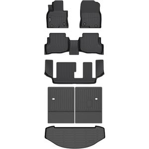 AIPOILTPE Floor mats Custom for 2016-2023 CX9 (for 7 Seats) | All-Weather | Easy to Clean | All-Round ProtectionFull Set Automobile mats Accessories.