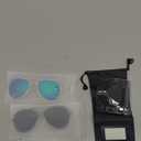 livho Sunglasses for Men Women Aviator Polarized Metal Mirror UV 400 Lens Protection (Gold Purple+all Black)