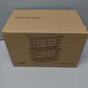 TIDIIABODE 2 Pack Stackable Laundry Room Organization and Storage, Laundry Room Decor and Accessories, Trash Bag Holder with Bamboo Top and Garbage Bag Dispenser, White