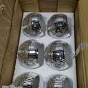 6 Pcs Silver Mirror Disco Vase - 3" X 4" Disco Ball Vase for Centerpieces, Glass Planter Candle Holder for Wedding, Birthday, Party, Office, Bedroom