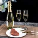 UMEIED Set of 16 Champagne Glasses, Champagne Flutes with Classic Shape, Long stem Sparkling Wine Glasses for Wedding, Restaurant, Bar, Wine Toasting, Clear