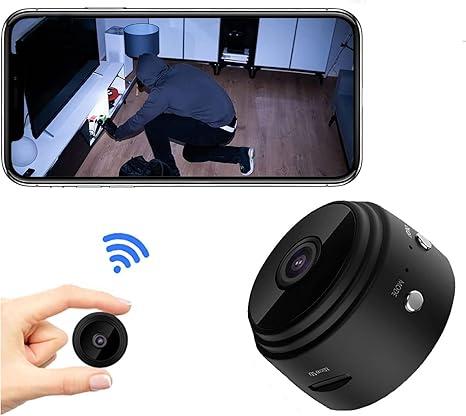 Mini Security Camera, 1080P HD WiFi Home Indoor Outdoor Camera for Baby/Pet/Nanny, IP Camera Remote Viewing for Security with iOS,Android Phone APP(Video Only)
