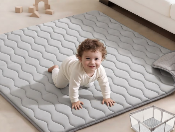 Blissful Diary Baby Play Mats for Floor, 50x70 Playpen Mat, Thick Cushioning Padding Foam Playmat for Baby and Toddlers Infants, Non-Slip & Machine Washable, Sage Green