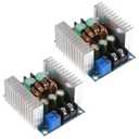 2PCS 20A 300W CC CV Step Down Module Adjustable DC 6-40V to 1.2-36V Voltage Regulator Buck Converter Constant Current Power Module Charging LED Drive with Short Circuit Protection