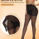 Buauty 40D Sheer Tights for Women - Black Sheer Pantyhose, Comfortable Stockings for Dresses, Office & Casual Outfits (Small)