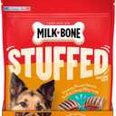 Milk-Bone Stuffed Dog Treats with Real Bacon & Beef, 10 Ounce (Pack of 5), Crunchy Biscuit with Soft & Chewy Filling BB Date DEC 14 2025