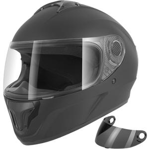 Spark Adults Full Face Motorcycle Helmet for Street Bike - DOT Certified Motorcycle Helmets with Advanced Ventilation & Quick Release, Lightweight ABS Shell for Commuting & Touring