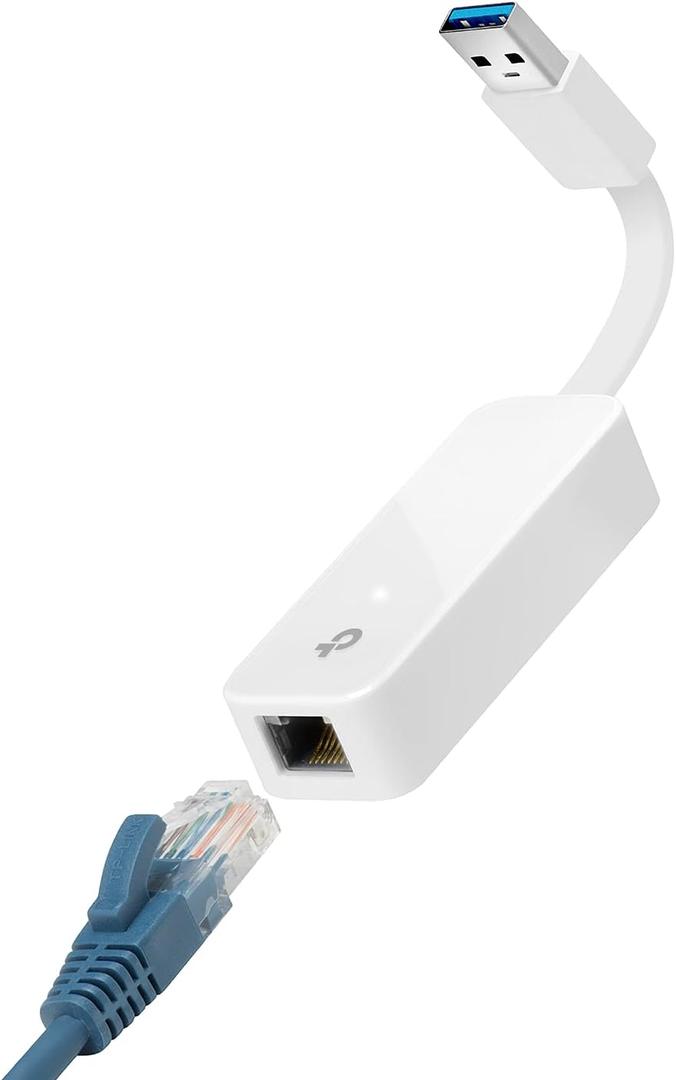 TP-Link USB to Ethernet Adapter, Foldable USB 3.0 to 10/100/1000 Gigabit Ethernet LAN Network Adapter, Support Windows 11/10/8.1/8/7/Vista/XP for Desktop Laptop Apple MacBook Linux (UE300)