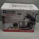 Kitchen In The Box Stand Mixer, 3.2qt Small Electric Food Mixer, 6 Speeds Portable Lightweight Kitchen Mixer For Daily Use With Egg Whisk,Dough Hook, Flat Beater (Blue)